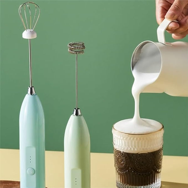 Stainless Steel Milk Frother for Creamy Coffee and Drinks